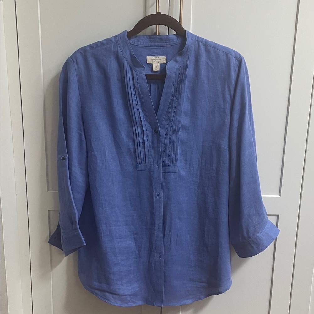 Charter Club Linen Luxury Top
